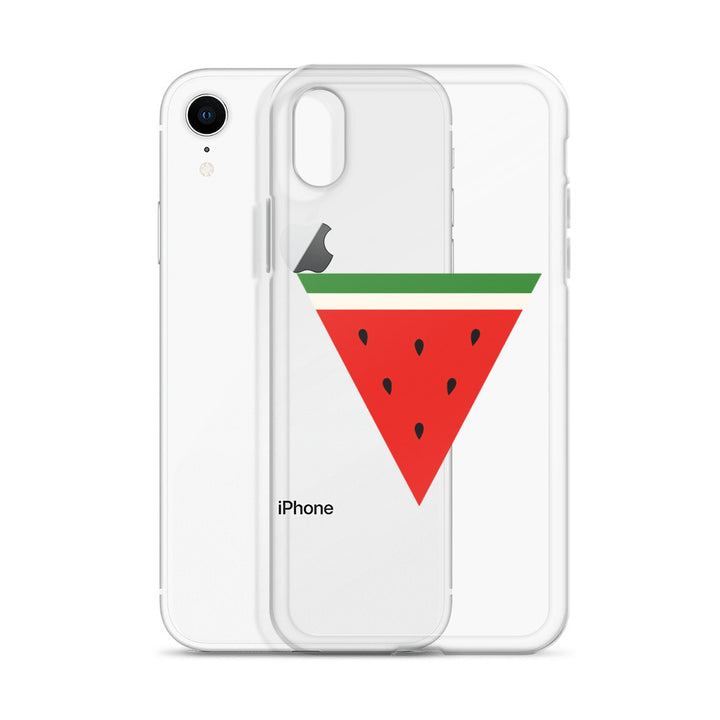 Clear Case for iPhone® - Triangle Watermelon, iPhone iPhone Xr Case With Phone