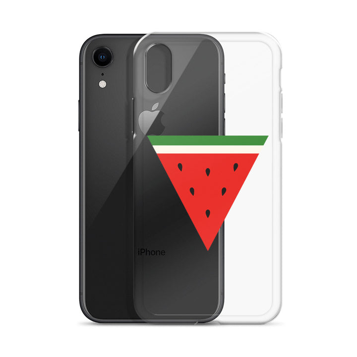 Clear Case for iPhone® - Triangle Watermelon, iPhone iPhone Xr Case With Phone
