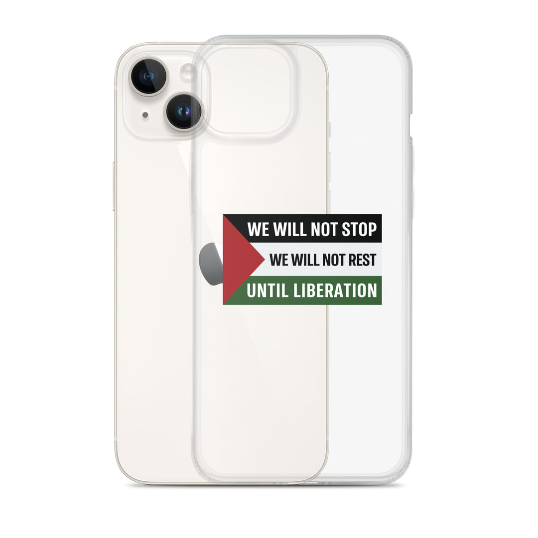 Clear Case for iPhone® - We Will Not Stop, iPhone iPhone 14 Plus Case With Phone