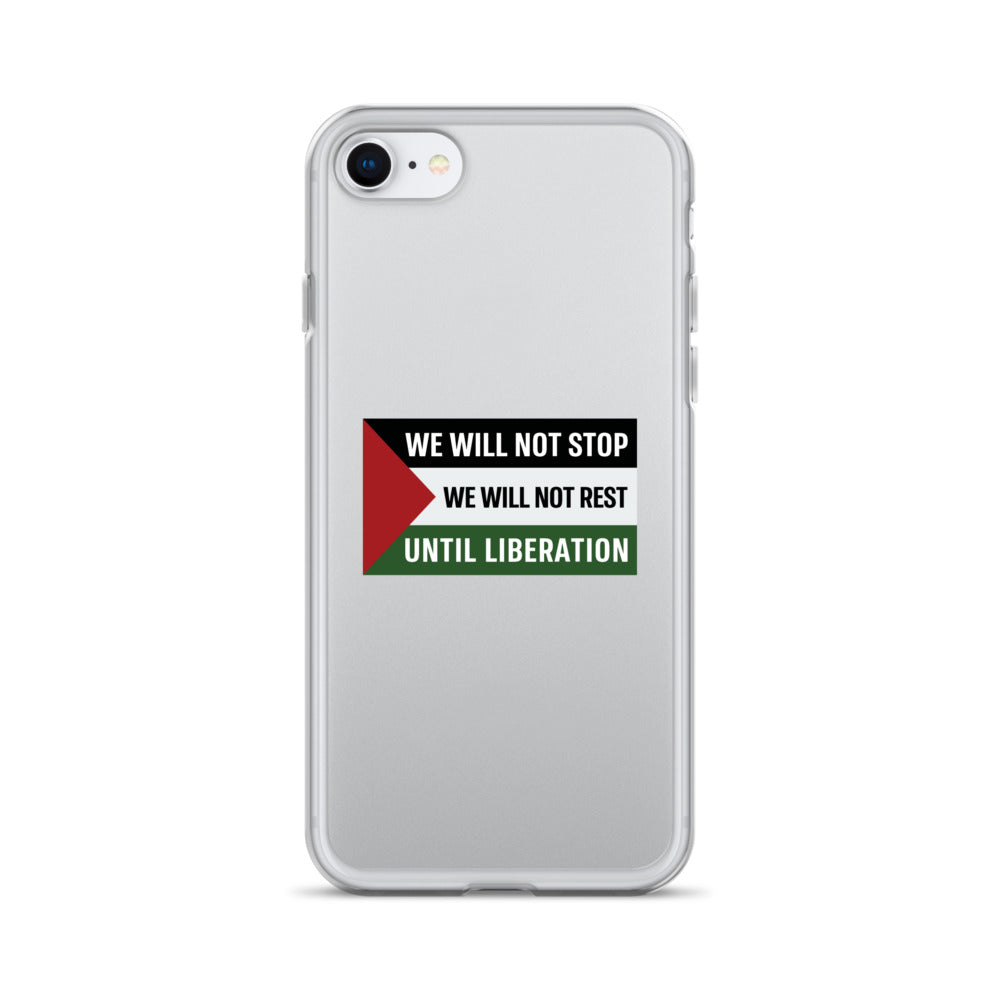 Clear Case for iPhone® - We Will Not Stop, iPhone iPhone Se Case On Phone