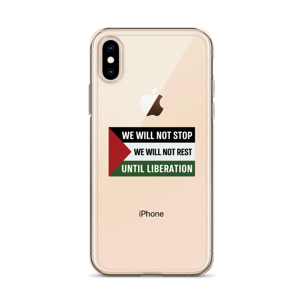 Clear Case for iPhone® - We Will Not Stop, iPhone iPhone X Xs Case On Phone