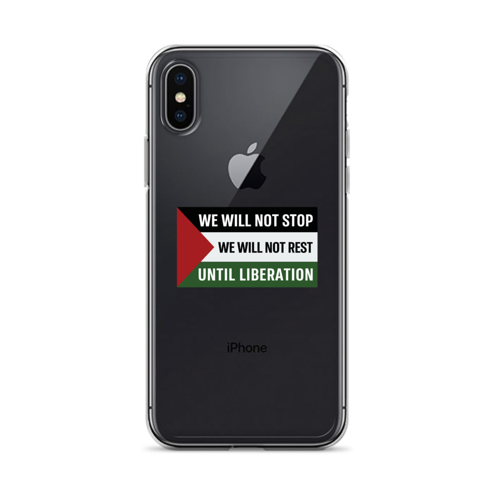 Clear Case for iPhone® - We Will Not Stop, iPhone iPhone X Xs Case On Phone