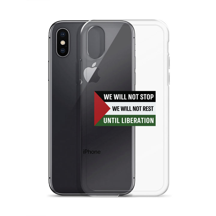 Clear Case for iPhone® - We Will Not Stop, iPhone iPhone X Xs Case With Phone