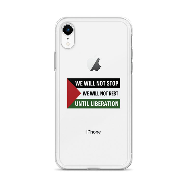 Clear Case for iPhone® - We Will Not Stop, iPhone iPhone Xr Case On Phone