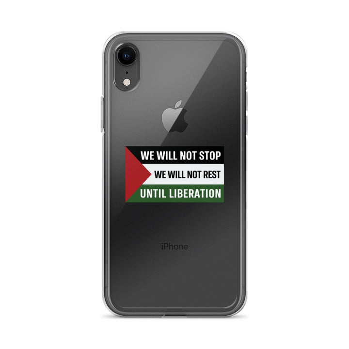 Clear Case for iPhone® - We Will Not Stop, iPhone iPhone Xr Case On Phone