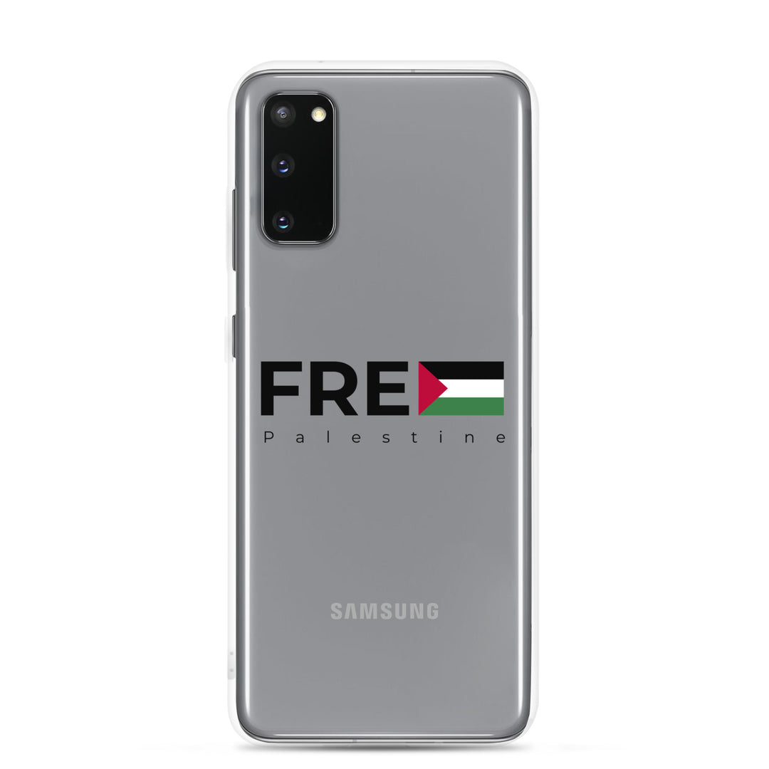 Clear Case for Samsung® - Free Palestine, Samsung Samsung Galaxy S20 Case On Phone
