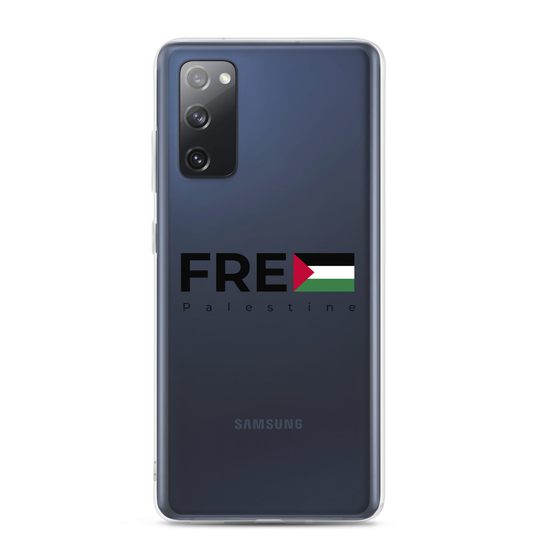 Clear Case for Samsung® - Free Palestine, Samsung Samsung Galaxy S20 Fe Case On Phone