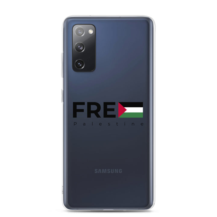 Clear Case for Samsung® - Free Palestine, Samsung Samsung Galaxy S20 Fe Case On Phone