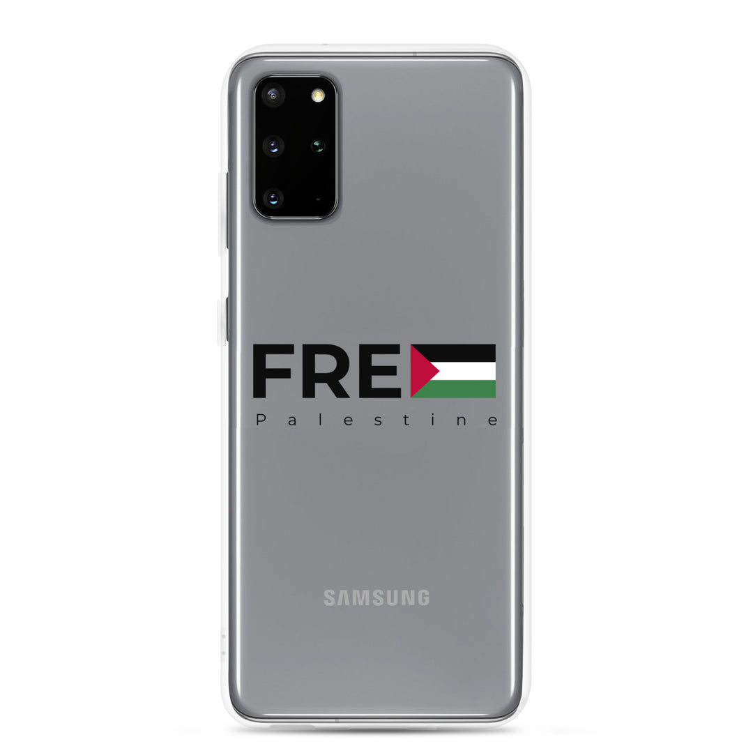 Clear Case for Samsung® - Free Palestine, Samsung Samsung Galaxy S20 Plus Case On Phone