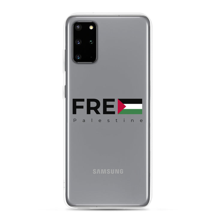 Clear Case for Samsung® - Free Palestine, Samsung Samsung Galaxy S20 Plus Case On Phone