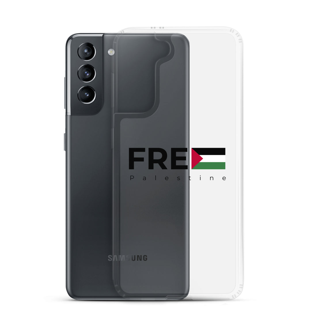 Clear Case for Samsung® - Free Palestine, Samsung Samsung Galaxy S21 Case With Phone