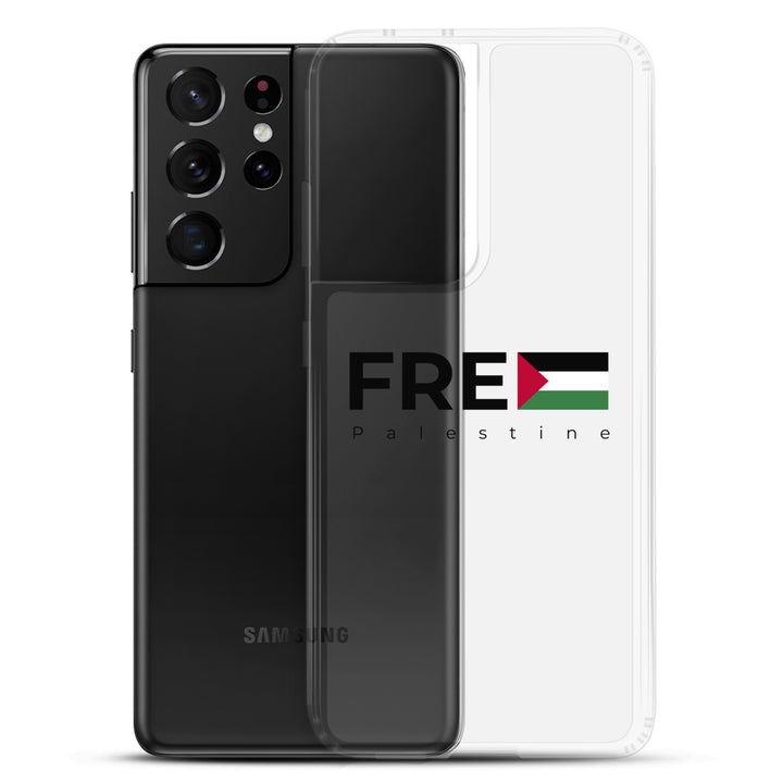 Clear Case for Samsung® - Free Palestine, Samsung Samsung Galaxy S21 Ultra Case With Phone