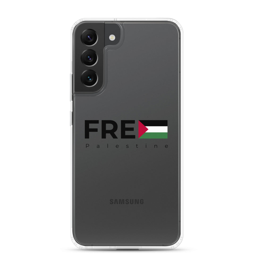 Clear Case for Samsung® - Free Palestine, Samsung Samsung Galaxy S22 Plus Case On Phone