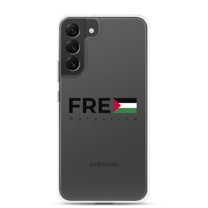 Clear Case for Samsung® - Free Palestine, Samsung Samsung Galaxy S22 Plus Case On Phone