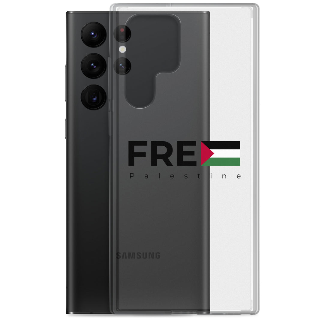 Clear Case for Samsung® - Free Palestine, Samsung Samsung Galaxy S22 Ultra Case With Phone