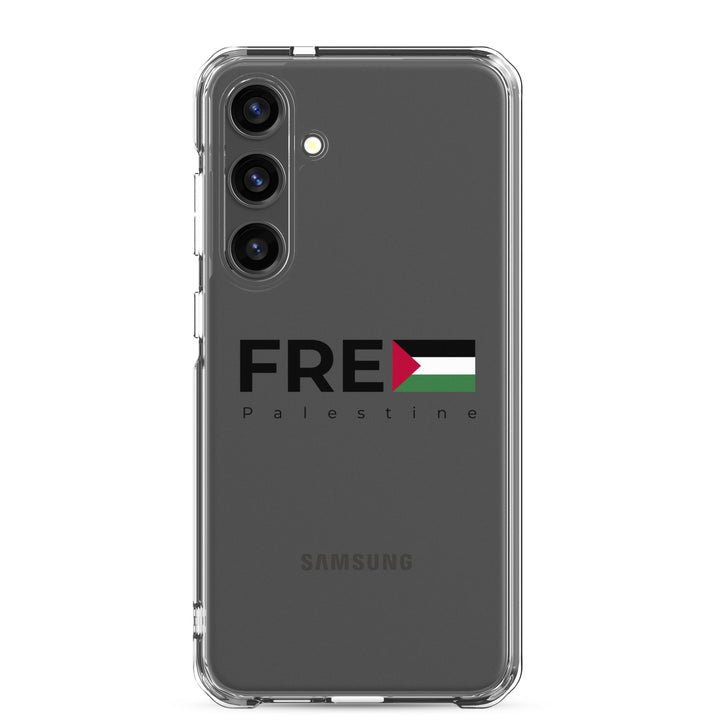 Clear Case for Samsung® - Free Palestine, Samsung Samsung Galaxy S24 Plus Case On Phone