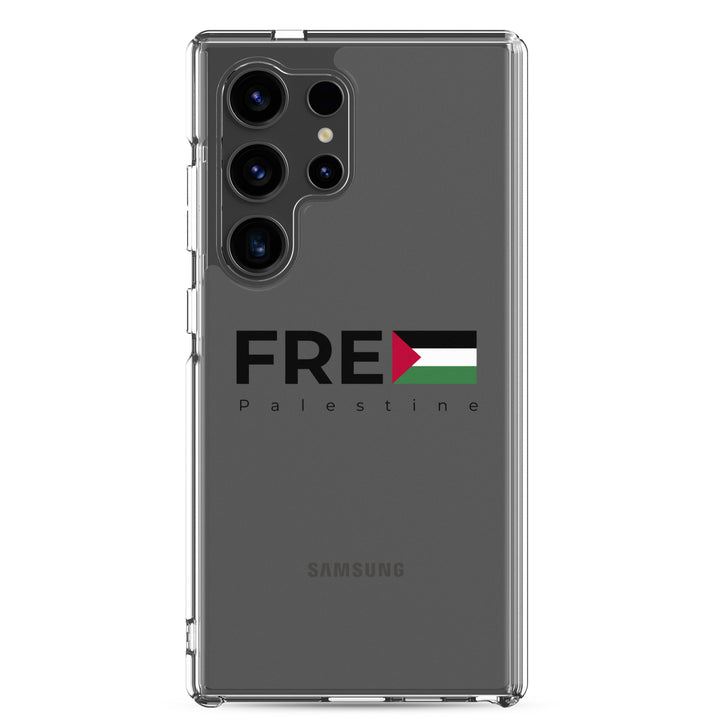 Clear Case for Samsung® - Free Palestine, Samsung Samsung Galaxy S24 Ultra Case On Phone