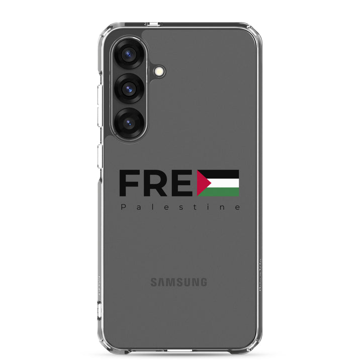 Clear Case for Samsung® - Free Palestine, Samsung Samsung Galaxy S25 Plus Case On Phone