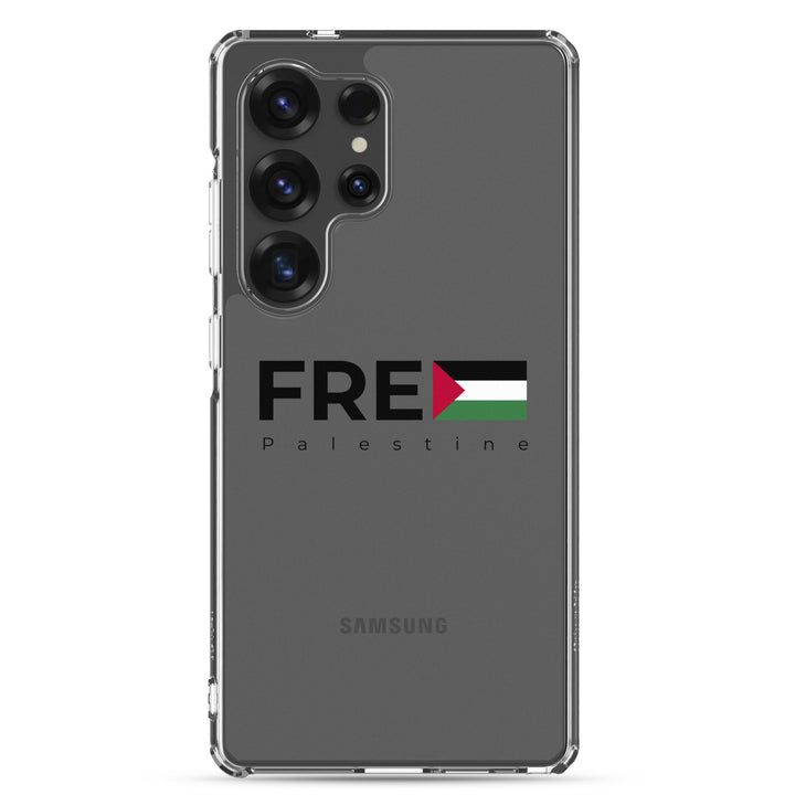 Clear Case for Samsung® - Free Palestine, Samsung Samsung Galaxy S25 Ultra Case On Phone