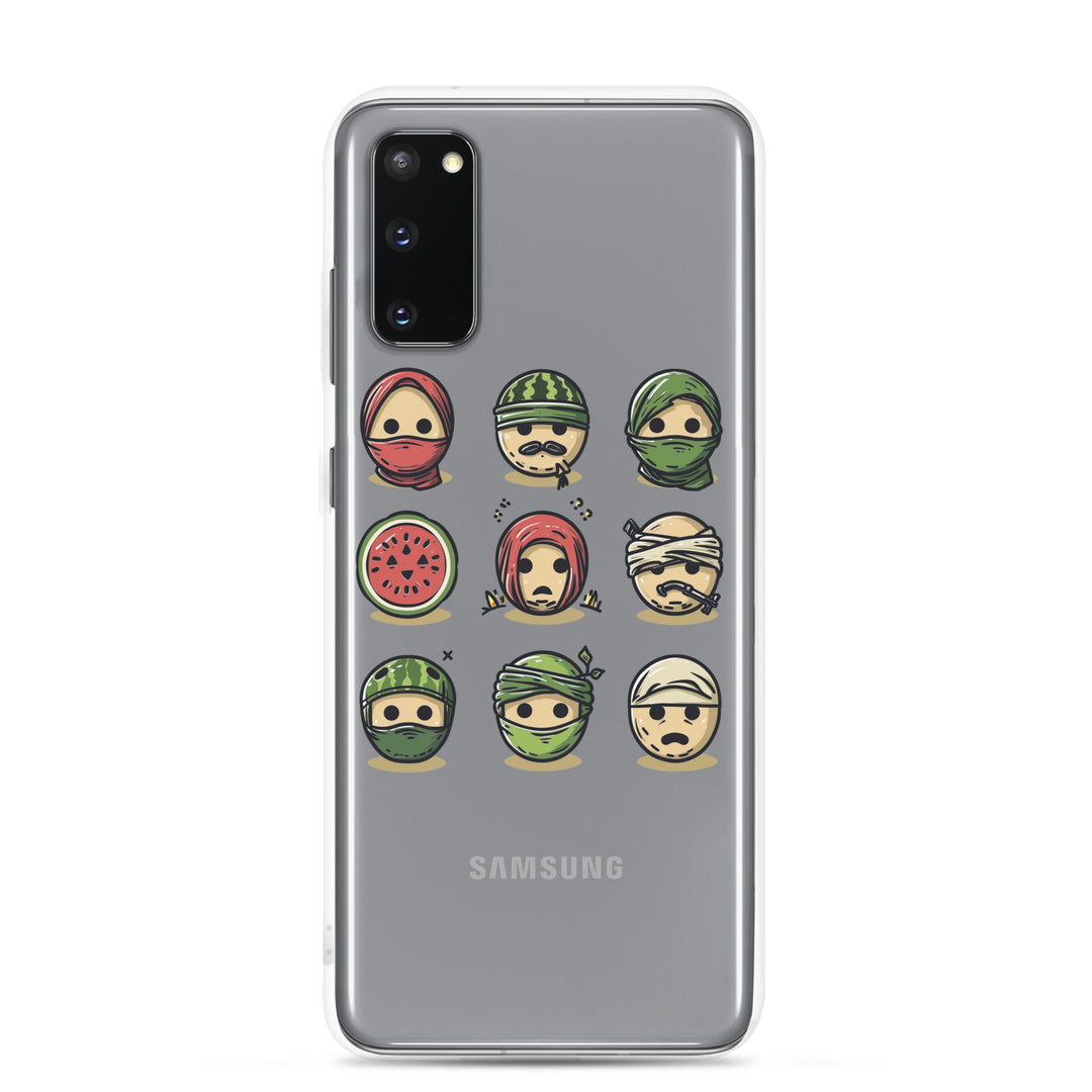 Clear Case for Samsung® - Palestine Emoji, Samsung Samsung Galaxy S20 Case On Phone