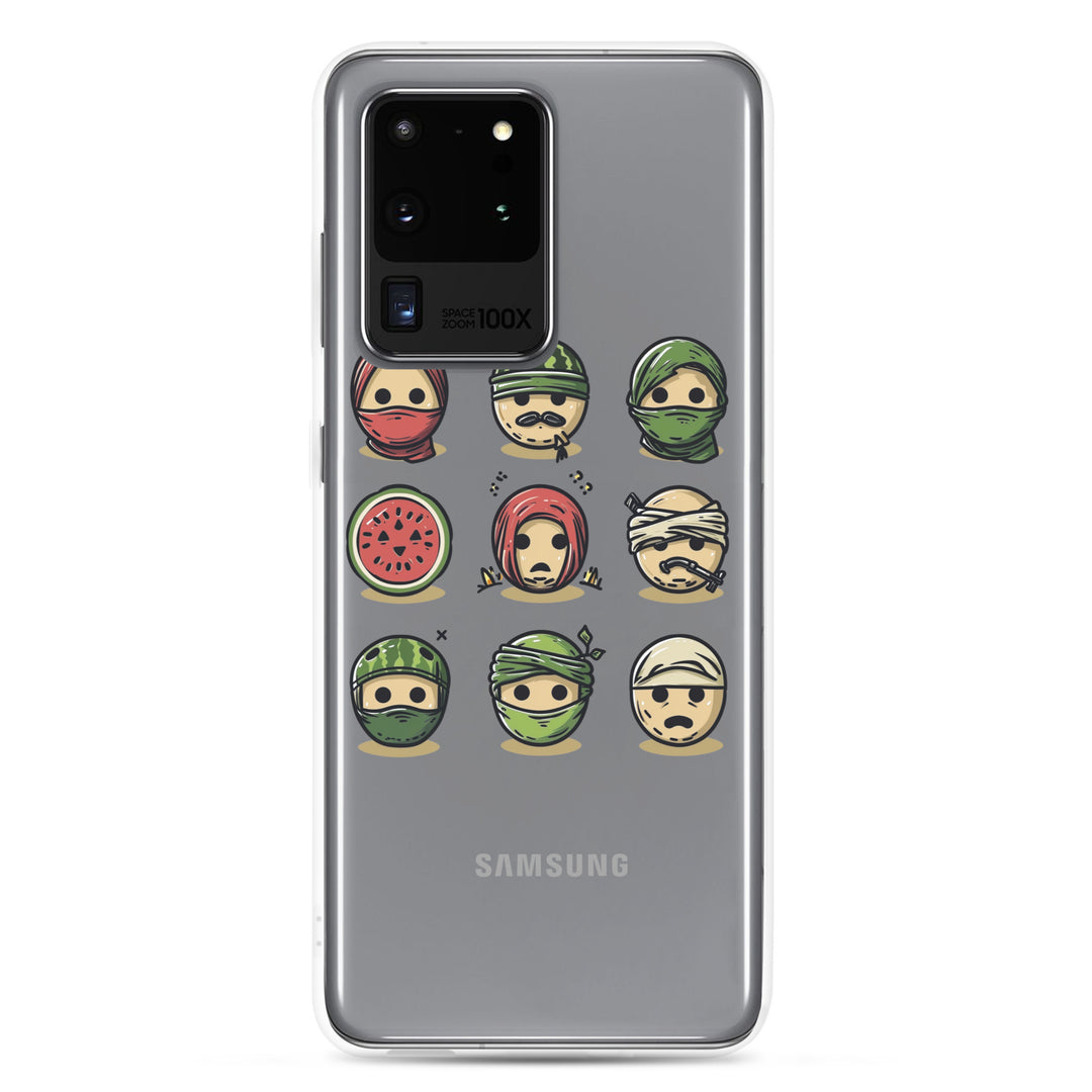 Clear Case for Samsung® - Palestine Emoji, Samsung Samsung Galaxy S20 Ultra Case On Phone