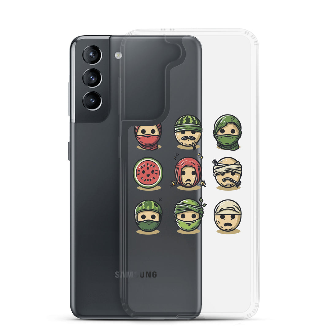 Clear Case for Samsung® - Palestine Emoji, Samsung Samsung Galaxy S21 Case With Phone