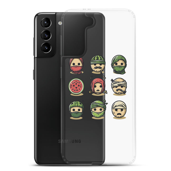 Clear Case for Samsung® - Palestine Emoji, Samsung Samsung Galaxy S21 Plus Case With Phone