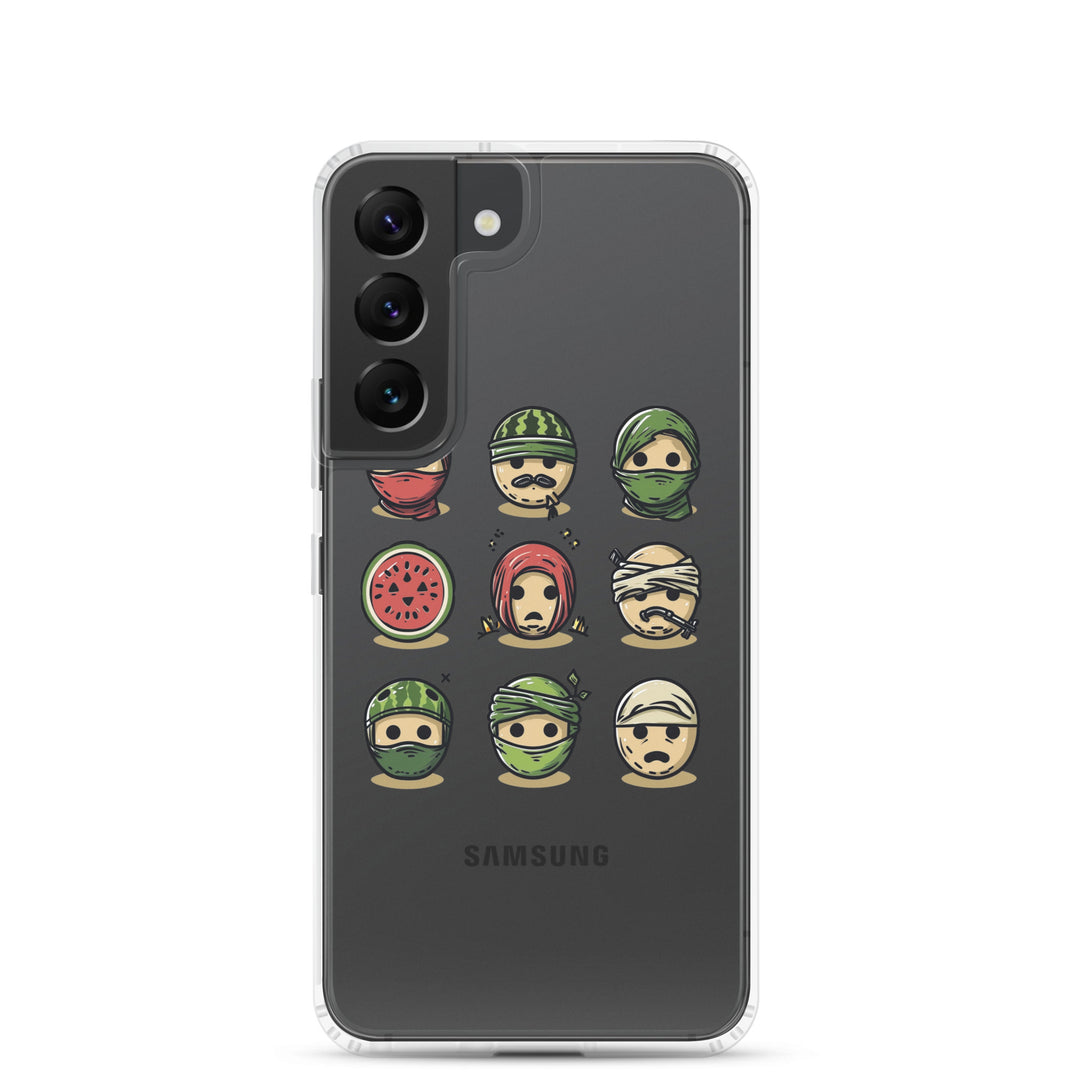 Clear Case for Samsung® - Palestine Emoji, Samsung Samsung Galaxy S22 Case On Phone