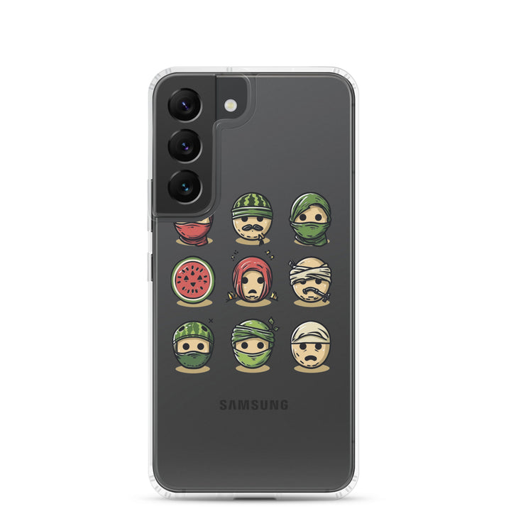 Clear Case for Samsung® - Palestine Emoji, Samsung Samsung Galaxy S22 Case On Phone
