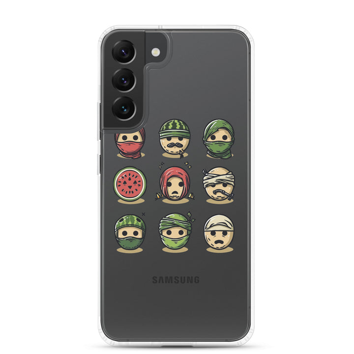 Clear Case for Samsung® - Palestine Emoji, Samsung Samsung Galaxy S22 Plus Case On Phone