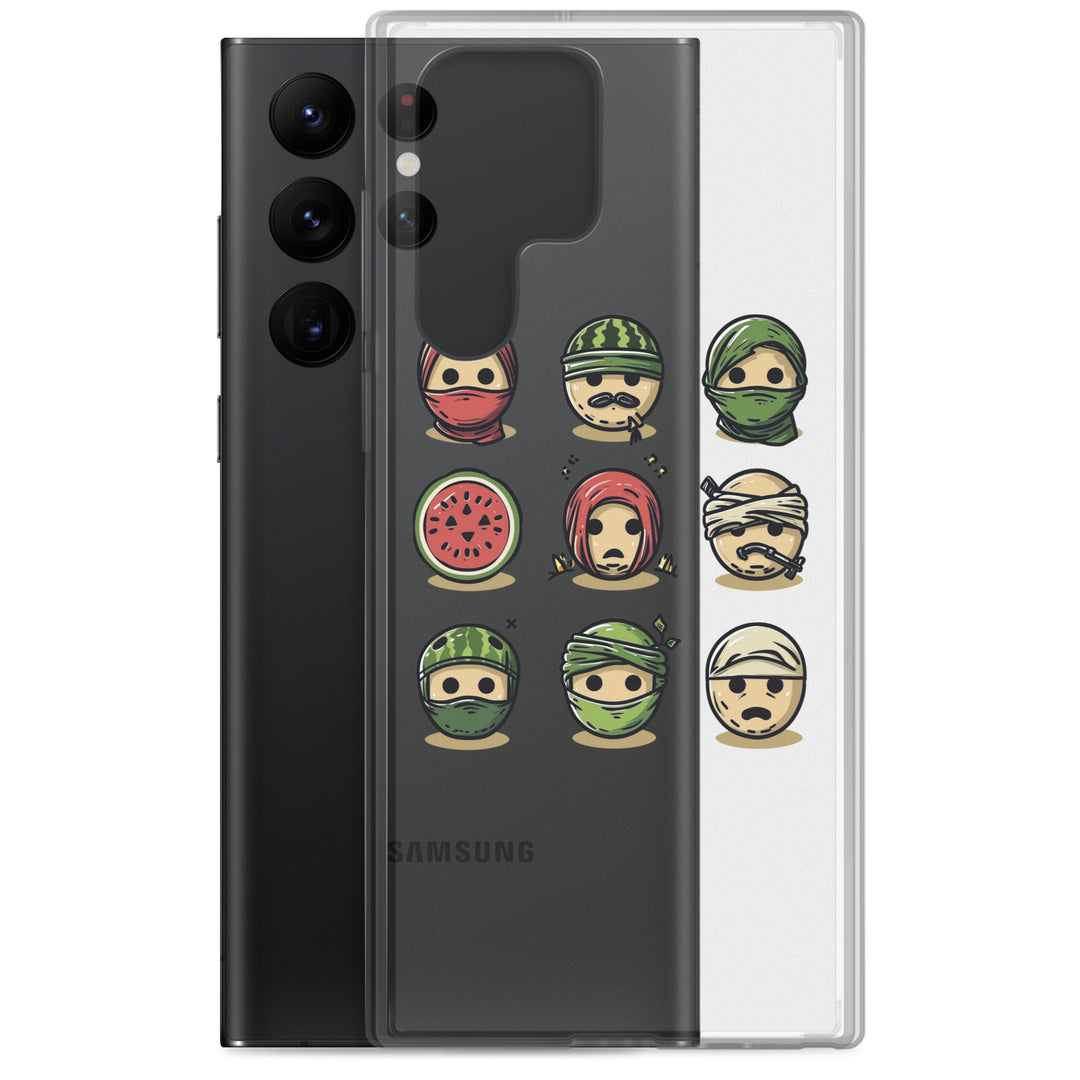 Clear Case for Samsung® - Palestine Emoji, Samsung Samsung Galaxy S22 Ultra Case With Phone