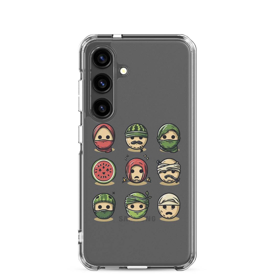 Clear Case for Samsung® - Palestine Emoji, Samsung Samsung Galaxy S24 Case On Phone