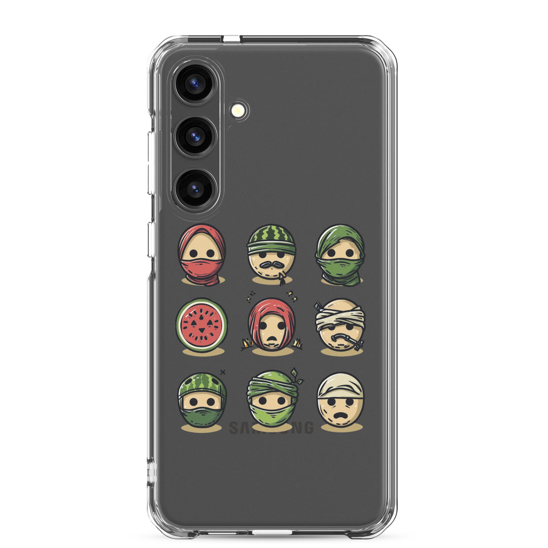 Clear Case for Samsung® - Palestine Emoji, Samsung Samsung Galaxy S24 Plus Case On Phone