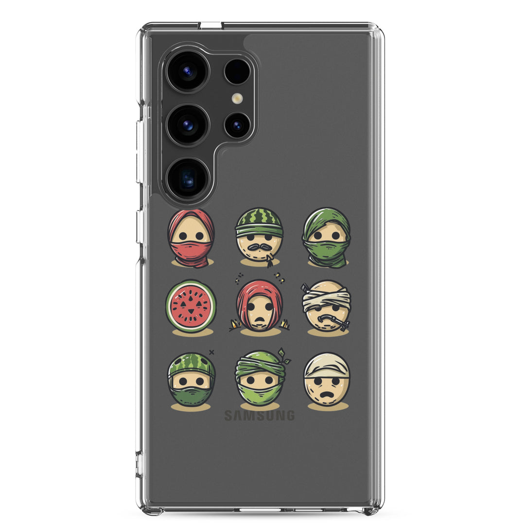 Clear Case for Samsung® - Palestine Emoji, Samsung Samsung Galaxy S24 Ultra Case On Phone