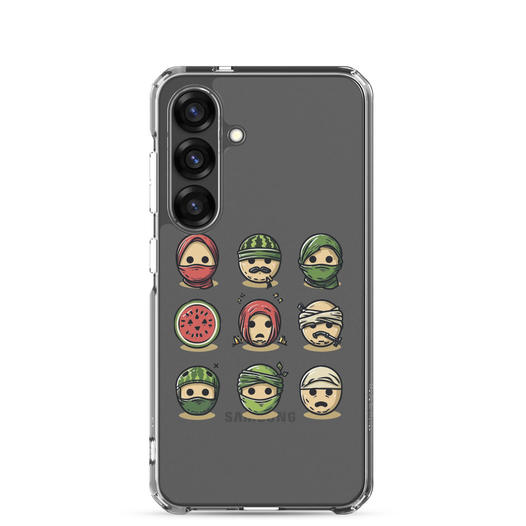 Clear Case for Samsung® - Palestine Emoji, Samsung Samsung Galaxy S25 Case On Phone