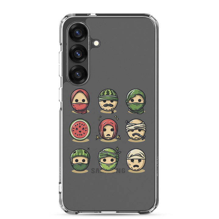 Clear Case for Samsung® - Palestine Emoji, Samsung Samsung Galaxy S25 Plus Case On Phone