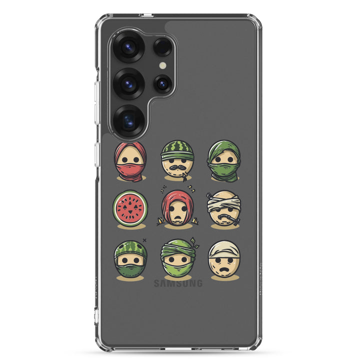 Clear Case for Samsung® - Palestine Emoji, Samsung Samsung Galaxy S25 Ultra Case On Phone