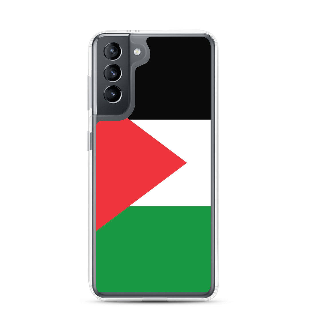 Clear Case for Samsung® -  Palestine Flag, Samsung Samsung Galaxy S21 Case On Phone