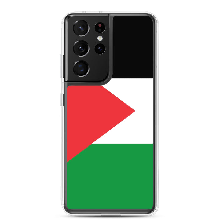 Clear Case for Samsung® -  Palestine Flag, Samsung Samsung Galaxy S21 Ultra Case On Phone