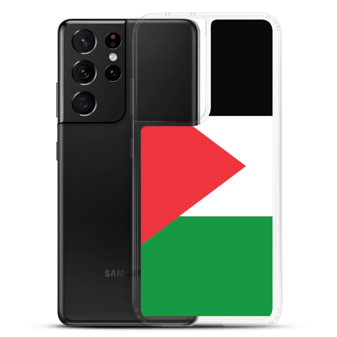 Clear Case for Samsung® -  Palestine Flag, Samsung Samsung Galaxy S21 Ultra Case With Phone