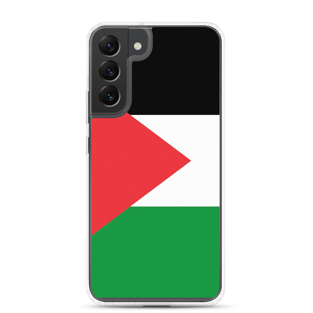 Clear Case for Samsung® -  Palestine Flag, Samsung Samsung Galaxy S22 Plus Case On Phone