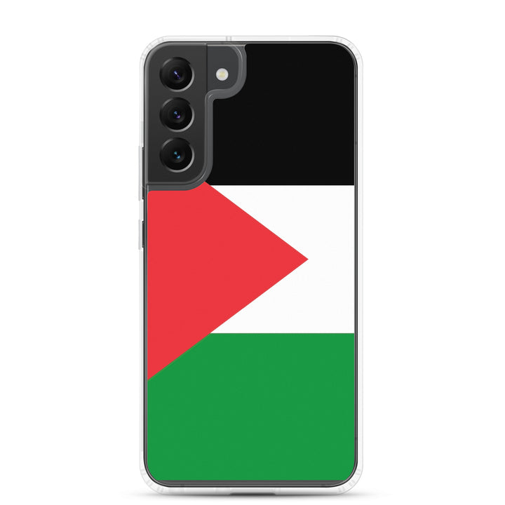 Clear Case for Samsung® -  Palestine Flag, Samsung Samsung Galaxy S22 Plus Case On Phone
