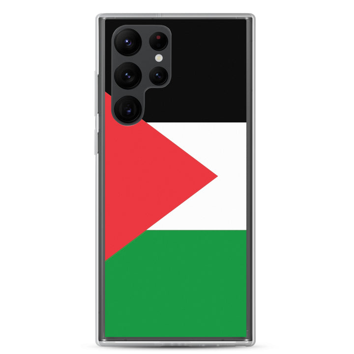 Clear Case for Samsung® -  Palestine Flag, Samsung Samsung Galaxy S22 Ultra Case On Phone