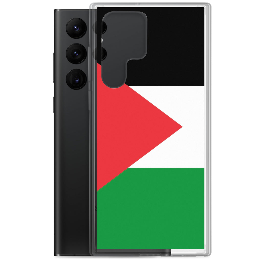 Clear Case for Samsung® -  Palestine Flag, Samsung Samsung Galaxy S22 Ultra Case With Phone