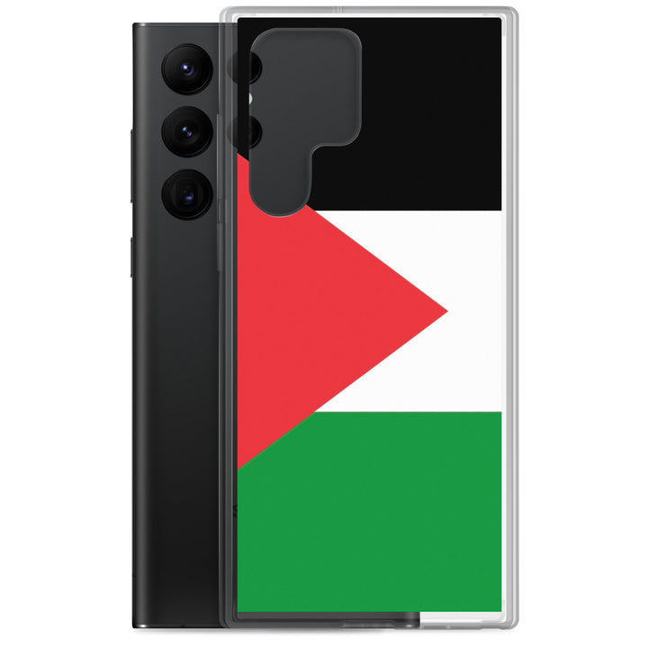 Clear Case for Samsung® -  Palestine Flag, Samsung Samsung Galaxy S22 Ultra Case With Phone