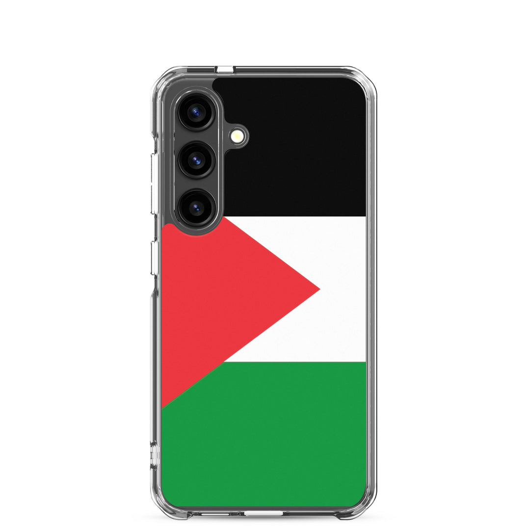Clear Case for Samsung® -  Palestine Flag, Samsung Samsung Galaxy S24 Case On Phone