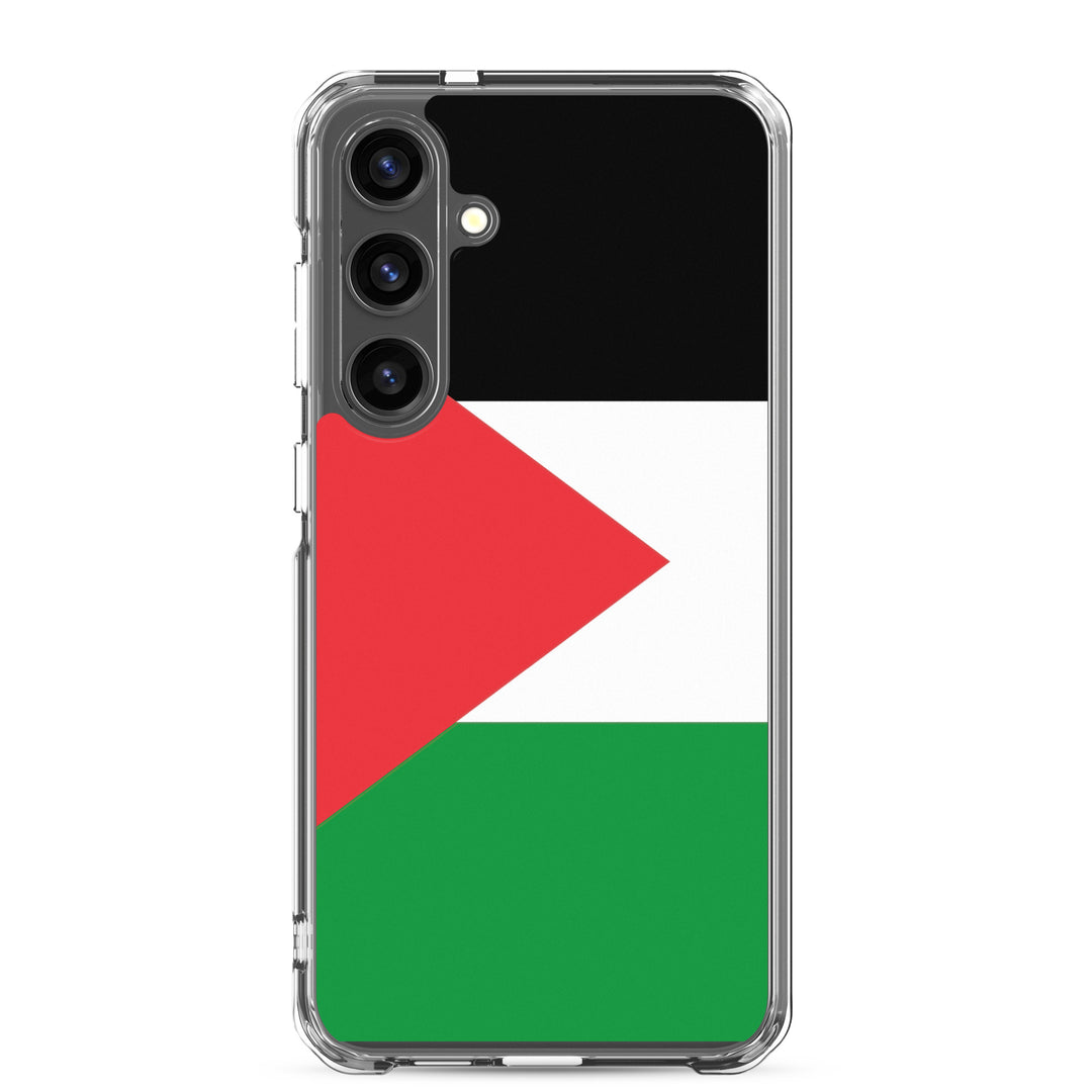 Clear Case for Samsung® -  Palestine Flag, Samsung Samsung Galaxy S24 Plus Case On Phone