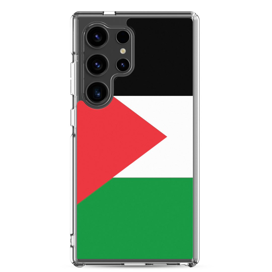 Clear Case for Samsung® -  Palestine Flag, Samsung Samsung Galaxy S24 Ultra Case On Phone
