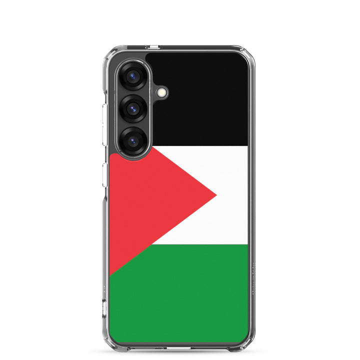 Clear Case for Samsung® -  Palestine Flag, Samsung Samsung Galaxy S25 Case On Phone