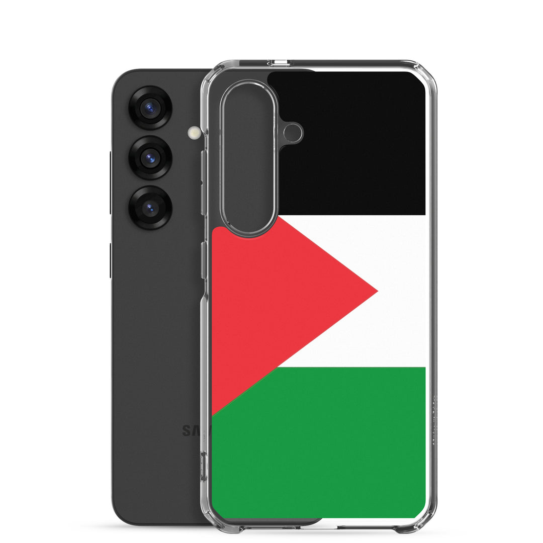 Clear Case for Samsung® -  Palestine Flag, Samsung Samsung Galaxy S25 Case With Phone